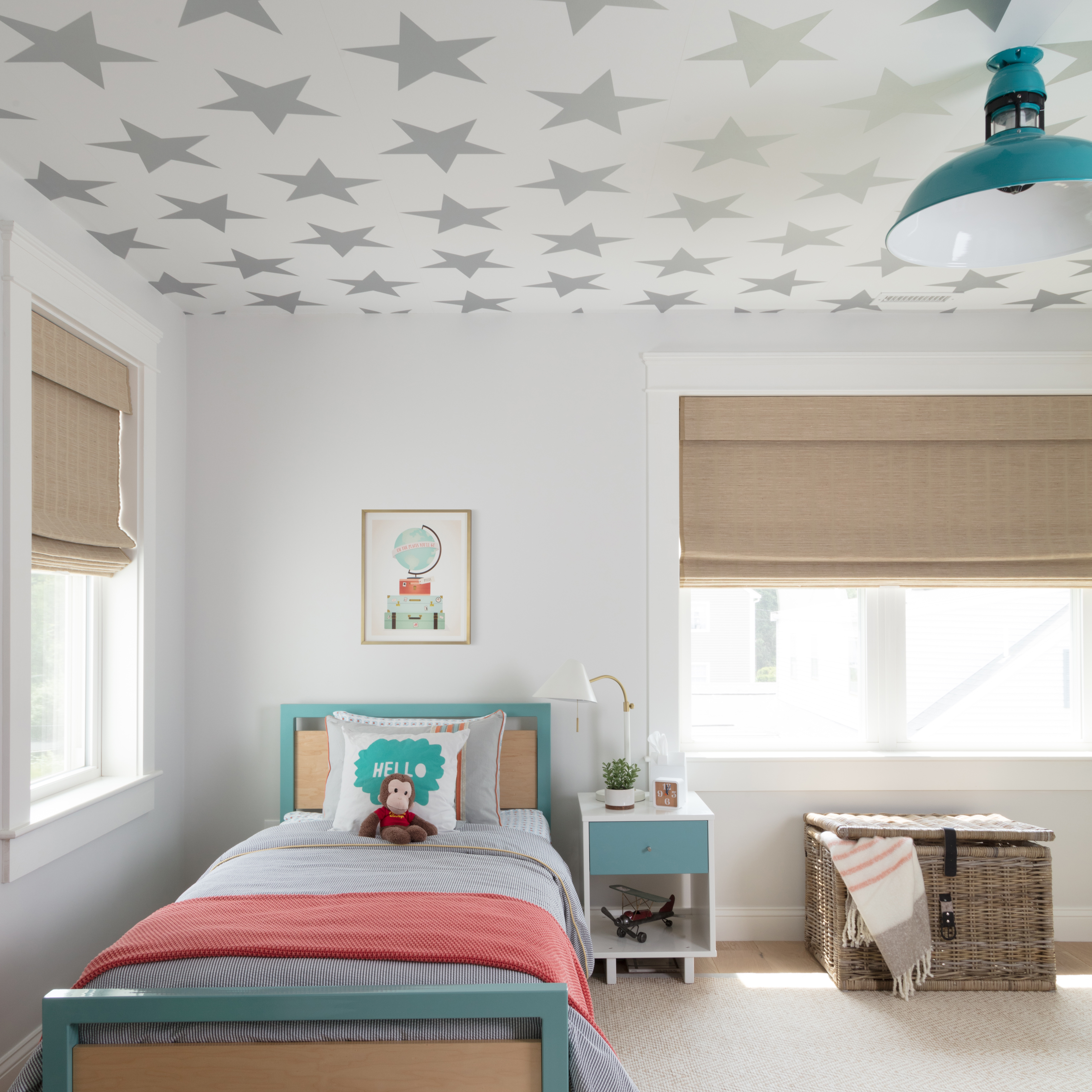 Outback Flush Mount Light | Photo Courtesy of Jamie Keskin Design & Kyle J. Caldwell Photography